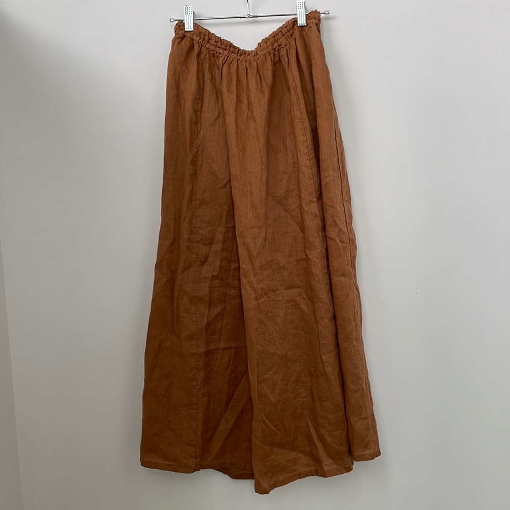 Muji Pure Linen Skirt - 2 layer